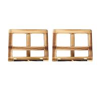 Giwnhvx 2X pieghevole libro di ricette Stand,Telaio in legno lettura libreria,Tablet Pc Supporto Stand