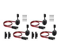 Giwnhvx 2X Presa di Corrente SAE Porta Laterale 10AWG Pannello Solare Connettore Incasso Presa per Caricabatterie Generatore Solare