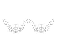 Giwnhvx 2X Rastrelliera per Conserve, Rastrelliera per Barattoli di Conserve, Rastrelliera Un per Vaschette Un Bagnomaria O Un Pressione, Adatta per Tipi di Barattoli-
