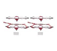 Giwnhvx 2X RC Auto anteriore e posteriore Asse completo per MN D90 D91 D96 D99S MN90 MN96 MN99 MN99S 1/12 RC Auto Parti di Aggiornamento, Argento
