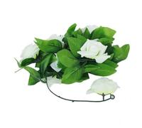 Giwnhvx 2X Rose Fiore Artificiale della Decorazione del Giardino di Nozze Ghirlanda di Fiori Giardino Casa Verde