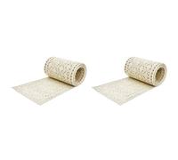 Giwnhvx 2X Runner da Tavola nel macramè per Matrimonio nel Stile Boho Beige Crema (15 X 200 Cm) Runner da Tavola, Vintage Crochet, Matrimonio