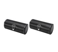 Giwnhvx 2X Scatola Porta Orologi da Viaggio Un 3 Slot Portagioielli Portagioielli/Scatole per Orologi/Scatole per Orologi (Nero)