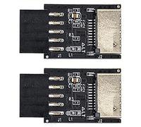 Giwnhvx 2X Scheda Madre USB2.0 9Pin a Tipo-C A-Key Convertitore Connettore USB3.2 Tipo E Interfaccia Intestazione Adattatore Scheda Estensione