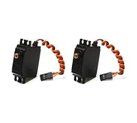 Giwnhvx 2X Servo A Ingranaggi in Metallo Spazzole A Tre Fili per 12428 12423 12427 12429 1/12 Accessori per Parti di Aggiornamento per Auto RC