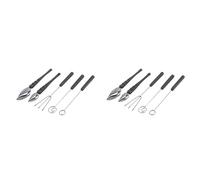 Giwnhvx 2X Set di Cucchiai da Disegno per Decorare, Utensili da Immersione per Caramelle Set di Cucchiai per Forchette da Immersione Cioccolato Set di Cucchiai Cuoco per Piatti Decorativi