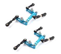 Giwnhvx 2X Set Sterzo Un Manovella con Cuscinetto Un Sfera nel Lega di Alluminio per TT02 TT-02 TT02D TT-02D 1/10 RC Accessori per Ricambi Auto
