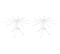 Giwnhvx 2X Stendino per Pasta, Supporto per Asciugare La Pasta Pieghevole, Supporto per Essiccatore per Spaghetti Un 10 Braccia per La Produzione di Pasta Fatta Nel Casa