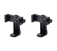 Giwnhvx 2X Supporto per telefono/Adattatore per treppiede verticale e orizzontale Staffa girevole con foro per vite da 1/4 di pollice/clip regolabile