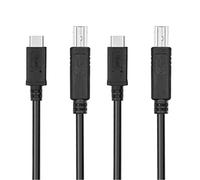Giwnhvx 2X USB - C USB 3.1 Tipo C a USB 2.0 USB B Dati per Computer Portatile Stampante Disco Rigido 1 M