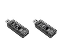 Giwnhvx 2X USB Tester Tensione Corrente Caricatore Capacità Tester Voltmetro Display USB Corrente Tensione Scheda Adattatore