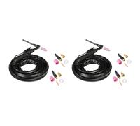 Giwnhvx 2X Wp17 150A TIG Torcia 1M Completa Flessibile di Raffreddamento Ad Aria W Consumabili