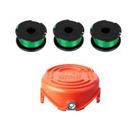 Giwnhvx 3 bobine di filo per decespugliatore + 1 tappo -080-/90583594 di ricambio per tosaerba GH3000 LST540 LST540B GH3000R