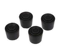 Giwnhvx 3 Centimetri Interno Dia di Gomma Nera Tavola Rotonda Sedia Copertura del Piede Supporto 4 pz
