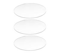 Giwnhvx 3 dischi rotondi acrilici trasparenti, rotondi, spessore 3 mm, diametro 70 mm