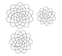 Giwnhvx 3 Pack Flower Frog Strumento di composizione floreale in acciaio inox argento accessorio supporto griglia floreale riutilizzabile