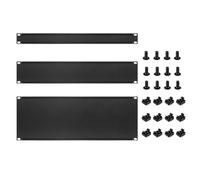 Giwnhvx 3 Pezzi 1U 2U 4U Pannello Vergine in Metallo per Rack, Kit Pannello di Riempimento per Rack Server