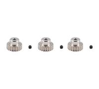 Giwnhvx 3 Pezzi 3,175 mm Albero Pignone in Metallo Ingranaggio Motore 32DP 48DP 64DP M0.6 M0.8 per 1/10 1/8 RC Auto 3650 3660 Accessori di Ricambio 22t