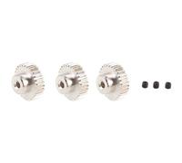 Giwnhvx 3 Pezzi 3,175 mm Albero Pignone in Metallo Ingranaggio Motore 32DP 48DP 64DP M0.6 M0.8 per 1/10 1/8 RC Auto 3650 3660 Parti di Ricambio 29t