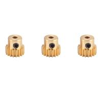 Giwnhvx 3 Pezzi 3,175 mm Albero Pignone in Motore 32DP 48DP 64DP M0.6 per 1/10 1/8 RC Auto 3650 3660 Ricambi 18t