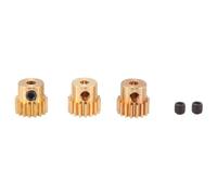 Giwnhvx 3 Pezzi 3,175 mm Albero Pignone in Motore 32DP 48DP 64DP M0.6 per 1/10 1/8 RC Auto 3650 3660 Ricambi Accessori 17t