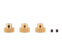 Giwnhvx 3 Pezzi 3,175 mm Albero Pignone in Motore 32DP 48DP 64DP M0.8 per 1/10 1/8 RC Auto 3650 3660 Sostituzione 17t