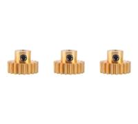 Giwnhvx 3 Pezzi 3,175 mm Albero Pignone in Motore 32DP 48DP 64DP M0.8 per 1/10 1/8 RC Auto 3650 3660 Accessori di Ricambio 19t