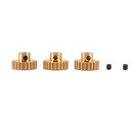 Giwnhvx 3 Pezzi 3,175 mm Albero Pignone in Motore Ingranaggio 32DP 48DP 64DP M0.8 per 1/10 1/8 RC Auto 3650 3660 Pezzi 21t