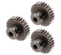 Giwnhvx 3 Pezzi 3.175mm Albero Pignone Acciaio Motore Ingranaggio 32DP 48DP 64DP M0.6 per 1/10 1/8 RC Auto 3650 3660 Parti di Ricambio 29T