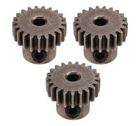Giwnhvx 3 Pezzi 3.175mm Albero Pignone Acciaio Motore Ingranaggio 32DP 48DP 64DP M0.6 per 1/10 1/8 RC Auto 3650 3660 Accessori di Ricambio 21T