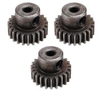 Giwnhvx 3 Pezzi 3.175mm Albero Pignone Acciaio Motore Ingranaggio 32DP 48DP 64DP M0.6 per 1/10 1/8 RC Auto 3650 3660 Parti di Ricambio Accessori 23T