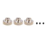 Giwnhvx 3 Pezzi 3.175mm Albero Pignone in Metallo Ingranaggio Motore 32DP 48DP 64DP M0.6 M0.8 per 1/10 1/8 RC Auto 3650 3660 Accessori di Ricambio 26t