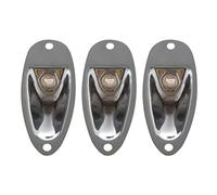Giwnhvx 3 Pezzi Barca Chitarra Piastra Presa Intrattenimento 1/4 Pollice 6,35mm Cromo Argento