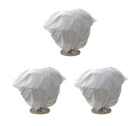 Giwnhvx 3 pezzi copertura di protezione delle piante per gel borsa di grandi dimensioni copertura invernale per piante riutilizzabile bianca per frutti.