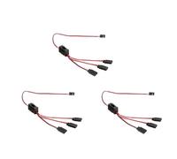 Giwnhvx 3 Pezzi RC Servo Estensione 1 a 3 Y Cavo LED Interruttore di Alimentazione di Controllo della Luce per JR Futaba Modello RC