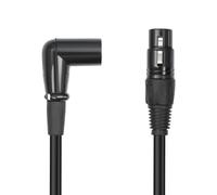 Giwnhvx 3 Pin XLR ad Angolo Retto Presa Microfono Audio Schermato Accessori per Strumenti Musicali