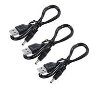 Giwnhvx 3 pz 3,5 mm x 1,3 mm nero cavo USB cavo di alimentazione cavo di alimentazione