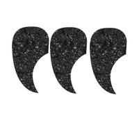 Giwnhvx 3 Pz Chitarra Acustica Battipenna Autoadesivo Pick Guard Piatto Forma di Comma per Classica Chitarra Acustica Parte, Perla Nera