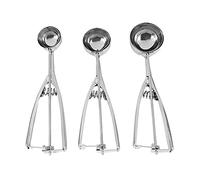 Giwnhvx 3 pz/set gelato paletta in acciaio inox dessert cucchiaio anguria purè di patate biscotti impasto piatto cucchiaio utili utensili da cucina