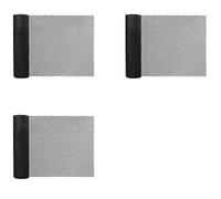Giwnhvx 3 reti di recinzione per polli, in plastica, 3 x 40 cm, esagonale, per giardinaggio, pollame, telaio in filo di pollo nero
