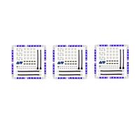 Giwnhvx 3 set di connettori per striscia LED a 4 pin, 10 mm, senza saldatura, RGB per 5050 SMD, connettori senza fessure, forma a L