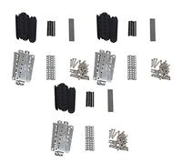 Giwnhvx 3 Set di Kit di Pick-up Humbucker per Chitarra che produce Accessori/Piastra di Base Cupronichel/Distanziale/Bobina/Contro-/Barra Magnet Lnico V