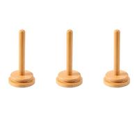 Giwnhvx 3 supporti per filati in legno, girevole, verticale, porta rotolo di lana, per lavori a maglia e uncinetto
