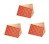 Giwnhvx 3 un set Adesivi Collant Autoadesivi Rotondo di Codice di Cerchi 19mm Rosso