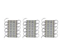 Giwnhvx 3 x 10Pcs 5050 SMD 3 LED Modulo LED Strip String Light Impermeabile DC 12V Bianca