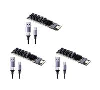 Giwnhvx 3 x Adattatore da tipo C a SATA3.0 a 5 porte, scheda convertitore 6 Gbps USB10G JM575 + JMS580 per espansione hard disk SSD