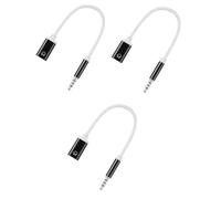 Giwnhvx 3 x audio da 3,5 mm a tipo C, adattatore audio analogico per cuffie per lettore MP3, laptop, tablet B