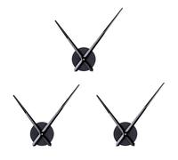 Giwnhvx 3 x lancette 'orologio 3D, lancette per meccanismo di movimento per orologio fai da te, ricambio per accessori da parete, colore: nero
