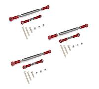 Giwnhvx 3 x Link Sterzo in Metallo Servo Gancio Biellette per MN D90 D99 MN-90-45 Rosso