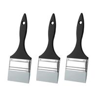 Giwnhvx 3 x Pennello di Colore in Silicone Pennello Grande e Ferma in Silicone Piatto Strumento di Pittura Flessibile a Base Acrilico e Acqua, 3 Pollici